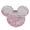 Transparent Acrylic Beads, Animal Head 38x46mm Hole:3.5mm, Sold by Bag 