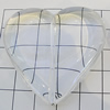 Transparent Acrylic Beads, Heart 47x45mm Hole:2mm, Sold by Bag 