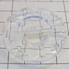 Transparent Acrylic Beads, Flat Round 40mm Hole:4mm, Sold by Bag 