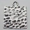 Pendant Zinc Alloy Jewelry Findings Lead-free, 25x20mm, Sold by Bag
