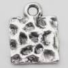 Pendant Zinc Alloy Jewelry Findings Lead-free, 14x11mm Hole:2mm, Sold by Bag