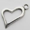 Pendant Zinc Alloy Jewelry Findings Lead-free, 20x11mm Hole:1.5mm, Sold by Bag