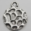 Pendant Zinc Alloy Jewelry Findings Lead-free, 18x14mm Hole:1mm, Sold by Bag