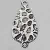 Connector Zinc Alloy Jewelry Findings Lead-free, 33x17mm Hole:1.5mm, Sold by Bag