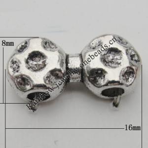 Connector Zinc Alloy Jewelry Findings Lead-free, 16x8mm, Sold by Bag