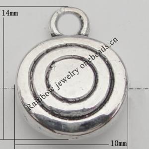 Connector Zinc Alloy Jewelry Findings Lead-free, 14x10mm Hole:2mm,1mm, Sold by KG