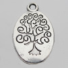 Pendant Zinc Alloy Jewelry Findings Lead-free, 24x15mm Hole:2mm, Sold by Bag