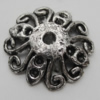 Bead Caps Zinc Alloy Jewelry Findings Lead-free, 14mm Hole:1mm, Sold by Bag