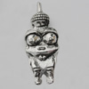 Pendant Zinc Alloy Jewelry Findings Lead-free, 33x12mm Hole:1mm, Sold by Bag