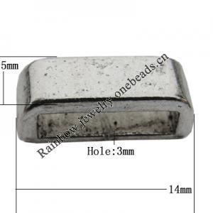 Connector Zinc Alloy Jewelry Findings Lead-free, 14x5mm Hole:3mm, Sold by KG