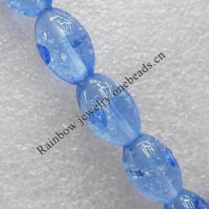 Luminous Lampwork Beads, Oval 11x16mm Hole:About 1.5mm, Sold by PC