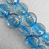 Lampwork Beads, Flat Round 15mm Hole:About 1.5mm, Sold By PC