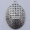 Pendant Zinc Alloy Jewelry Findings Lead-free, 17x25mm Hole:1.5mm, Sold by Bag