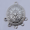 Connector Zinc Alloy Jewelry Findings Lead-free, 24x29mm Hole:1.5mm, Sold by Bag