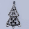 Connector Zinc Alloy Jewelry Findings Lead-free, 24x50mm Hole:2mm, Sold by Bag