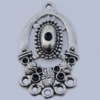 Connector Zinc Alloy Jewelry Findings Lead-free, 24x40mm Hole:2mm, Sold by Bag