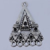 Connector Zinc Alloy Jewelry Findings Lead-free, 28x39mm Hole:2mm, Sold by Bag
