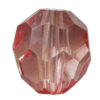 Transparent Acrylic Bead, Faceted Drum 28x25mm Hole:4mm Sold by Bag
