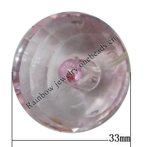 Transparent Acrylic Bead, 15x33mm Hole:8mm Sold by Bag 