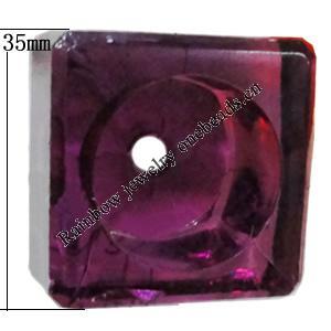 Transparent Acrylic Bead, 35x22mm Hole:6mm Sold by Bag 
