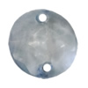 Transparent Acrylic Connector, Flat Round 14mm Hole:1mm Sold by Bag 