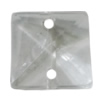 Transparent Acrylic Connector, Square 17mm Hole:1mm Sold by Bag 