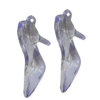 Transparent Acrylic Pendant, 30x18mm Hole:1mm Sold by Bag 