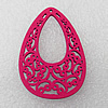 Wooden Pendant / charm，Tearcharm 50x35x2.5mm, Hole:About 1.5mm, Sold by Group