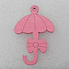 Wooden Pendant / charm，50x33x2.5mm, Hole:About 1.5mm, Sold by Group