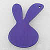 Wooden Pendant / charm，Animal 33x48x2.5mm, Hole:About 2mm, Sold by Group