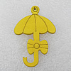 Wooden Pendant / charm，50x33x2.5mm, Hole:About 1.5mm, Sold by Group