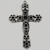 Pendant. Fashion Zinc Alloy jewelry findings. Cross 58x28mm. Sold by PC
