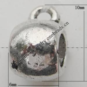 Connector Zinc Alloy Jewelry Findings Lead-free, 10x6mm Hole:4mm,1.5mm, Sold by KG