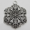 Pendant Zinc Alloy Jewelry Findings Lead-free, 31x24mm Hole:2.5mm, Sold by Bag