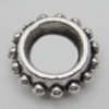 Spacer Zinc Alloy Jewelry Findings Lead-free, 13mm Hole:7mm, Sold by Bag