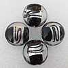 Silver Foil Lampwork Beads, Flat Round 20x10mm Hole:About 2mm, Sold by PC