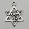 Pendant Zinc Alloy Jewelry Findings Lead-free, 21x17mm Hole:1.5mm, Sold by Bag