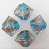 Gold Sand Lampwork Beads, Diamond 20x23mm Hole:About 2mm, Sold by PC