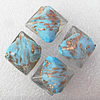 Gold Sand Lampwork Beads, Diamond 20x23mm Hole:About 2mm, Sold by PC