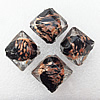 Gold Sand Lampwork Beads, Diamond 20x23mm Hole:About 2mm, Sold by PC