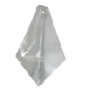 Transparent Acrylic Pendant, 55x32mm Hole:2mm Sold by Bag 