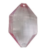 Transparent Acrylic Pendant, 47x30mm Hole:2mm Sold by Bag 