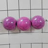 Solid Crackle Acrlylic Beads, Round 12mm, Hole:1.5mm, Sold by Bag