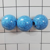 Solid Crackle Acrlylic Beads, Round 12mm, Hole:1.5mm, Sold by Bag