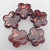 Gold Sand Lampwork Beads, Flower 25x6mm Hole:About 2mm, Sold by PC