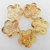 Gold Sand Lampwork Beads, Flower 25x6mm Hole:About 2mm, Sold by PC