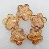 Gold Sand Lampwork Beads, Flower 25x6mm Hole:About 2mm, Sold by PC