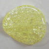 Crackle Acrlylic Beads, Twist Flat Round 25x25mm, Hole:2mm, Sold by Bag