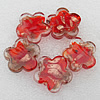 Gold Sand Lampwork Beads, Flower 25x6mm Hole:About 2mm, Sold by PC