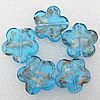 Gold Sand Lampwork Beads, Flower 25x6mm Hole:About 2mm, Sold by PC